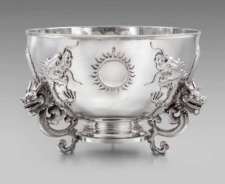 A Massive 19th Century Chinese Punch Bowl